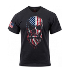 Футболка Rothco US Flag Bearded Skull T-Shirt Черный XL 2000000086385 - изображение 1