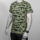 Футболка Rothco Vintage Guns T-Shirt Хакi M 2000000086477 - зображення 4