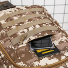 Комплект Мужской рюкзак тактический Army PUBG Battlegrounds 30л, универсальный Brown Pixel+ Беспроводные наушники - зображення 8