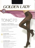 Плотные матовые, непрозрачные Golden Lady Tonic 70 den, черные, размер 2