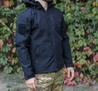 Куртка військова SoftShell M Чорна - изображение 2