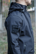 Куртка військова SoftShell L Чорна - изображение 3