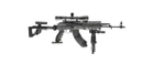Система планок FAB для AK 47/74, 5 планок, алюминий, черная (7000421) - изображение 2