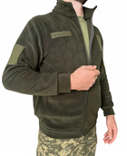 Тактична фліска ЗСУ військова кофта армійська флісова олива чоловіча XXL (54) - зображення 6