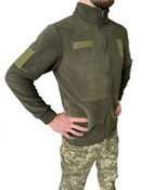 Тактична фліска ЗСУ військова кофта армійська флісова олива чоловіча XXL (54) - зображення 7
