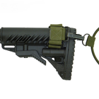 Приклад телескопічний з амортизатором FAB для AK 47, чорний (7000429) - зображення 4