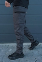 Утеплённые тактические штаны на флисе XS серые - изображение 3