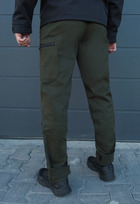 Утеплённые тактические штаны на флисе L хаки - изображение 5