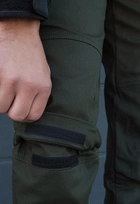 Утеплённые тактические штаны на флисе S хаки - изображение 6