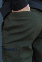 Утеплённые тактические штаны на флисе L хаки - изображение 10