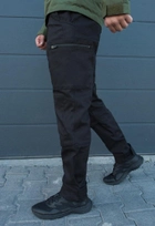 Утеплённые тактические штаны на флисе M черные - изображение 3