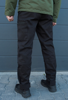 Утеплённые тактические штаны на флисе S черные - изображение 5