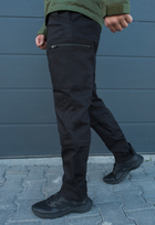 Утеплённые тактические штаны на флисе XS черные - изображение 3