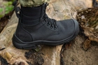 Берцы тактические. Мужские боевые ботинки с водостойкой мебраной Maxsteel Waterproof Black 48 (318мм) чёрные - изображение 6