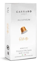 Кофе в капсулах Carraro Ristretto, 10 капсул алюминиевых Nespresso