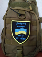 Нашивка на липучке ''Добрый вечер, мы из Украины - Флаг Украины'' - изображение 2