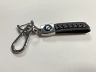 Брелок BMW плетеный + карабин/черный