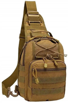 Тактическая сумка рюкзак на плече COYOTE
