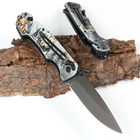 Нож складной Туристический со стеклобоем и стропорезом FA18 Wolf - изображение 3