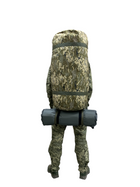 Тактический рюкзак сумка баул ВСУ 100 л пиксель ММ14 Кордура Cordura - изображение 5