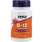 Витамин Б12 NOW Foods B-12 5000mсg with Folic Acid 60 Lozenges
