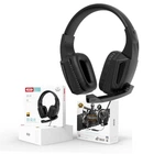 Ігрові навушники PC XO-GE-01 з мікрофоном для комп'ютера гарнітура повнорозмірні Чорні