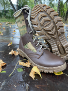 Берці осінні полегшені, взуття для військових KROK BО1, 45 розмір, коричневі, 01.45 - зображення 5