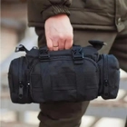 Чоловічий рюкзак тактичний з підсумками "B08 - Чорний" 55л, бойовий і туристичний рюкзак (VS7005340) - зображення 6