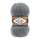 Пряжа Alize Angora Real 40 87-Середньо-сірий