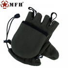 Военные флисовые перчатки/варежки MFH, олива/хаки, р-р. L - изображение 5