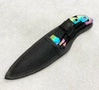 Ножі метальні набір з 3 штук, колір градієнт у комплекті 3 розмірів ножів - зображення 4