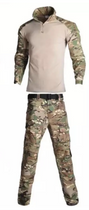 Комплект одежды мультикам летний камуфляж форма XXL 90-95 кг рост 178-188 военная расцветка - изображение 1