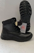 Зимові військові черевики Чорні KH, підошва Antistatic (KH9-SHORT-WT-BL-AS-42) - изображение 1