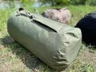 Сумка баул-рюкзак 120 л 82*42 см влагозащитный тактический армейский военный Олива - изображение 7