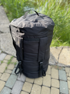 Баул сумка рюкзак туристический 120 л размер 82*42 см чёрный цвет с внутренним прорезиновым шаром чёрный цвет - изображение 4