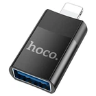 Адаптер Hoco UA17 Lightning Male to USB female USB2.0 adapter Black