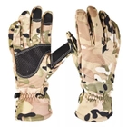 Зимові тактичні військові рукавиці Delta-Tec в камуфляжі мультикам розмір L - изображение 1