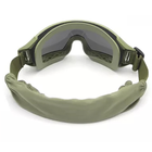 Тактичні захисні окуляри (маска) ArmorStandart RK2 з 3 лінзами Green (ARM62031) Зелений 62031 - изображение 2