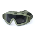 Тактичні захисні окуляри (маска) ArmorStandart RK2 з 3 лінзами Green (ARM62031) Зелений 62031 - изображение 4