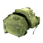 Тактичний туристичний рюкзак 75 літрів олива Кордура 900 ден. Армія риболовля туризм 155 MS - зображення 6
