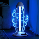 Бактерицидная УФ кварцевая лампа озоновая 38W 465х210мм с пультом управления и таймером на подставке - изображение 3