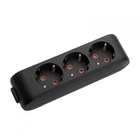 Колодка 3 гнезда черная с ЗК Viko Multi-Let, 90134300