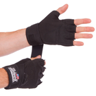 Перчатки тактические с открытыми пальцами Zelart 4928 размер XL Black - изображение 3