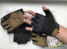 Тактические перчатки Беспалые штурмовые Кайот бежевый/черный L MXK-2 - зображення 2
