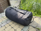 Баул сумка туристичний рюкзак 120 л розмір 82*42 см чорний колір з внутрішньою прогумовою кулею чорний колір - зображення 6