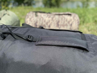 Баул сумка рюкзак туристический 120 л размер 82*42 см чёрный цвет с внутренним прорезиновым шаром чёрный цвет - изображение 12