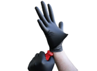 Нітрилові рукавички Medicom SafeTouch Advanced Black без пудри текстуровані розмір S 1000 шт. Чорні (3.3 г) - зображення 4