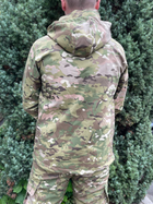 Мужской армейский костюм тактическая форма на флисе Мультикам ВСУ (ЗСУ) XXL 8658 хаки - изображение 5