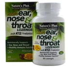 Противопростудное средство Nature's Plus Adults Ear Nose & Throat 60 Lozenges Tropical cherry