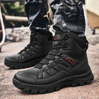 Ботинки Lesko GZ706 Black р.45 обувь мужская демисезонная на шнуровке - изображение 7